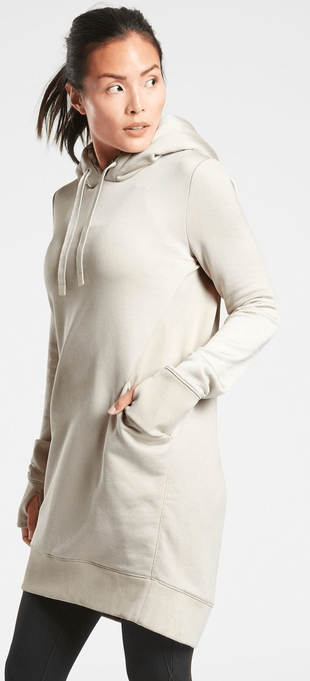 Athleta Triumph Shine Hoodie Dress Sweatshirt XL